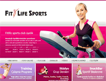 Tablet Screenshot of fitlifesports.com